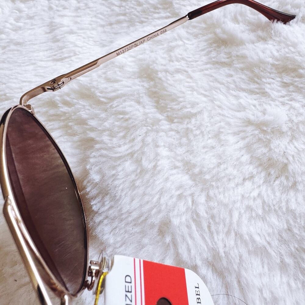 Freya Brown Polarized Aviator Sunglasses - Picture 7 of 14